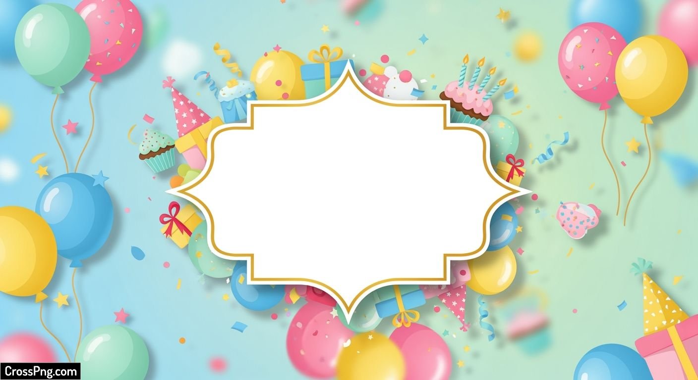 Invitation card background birthday image