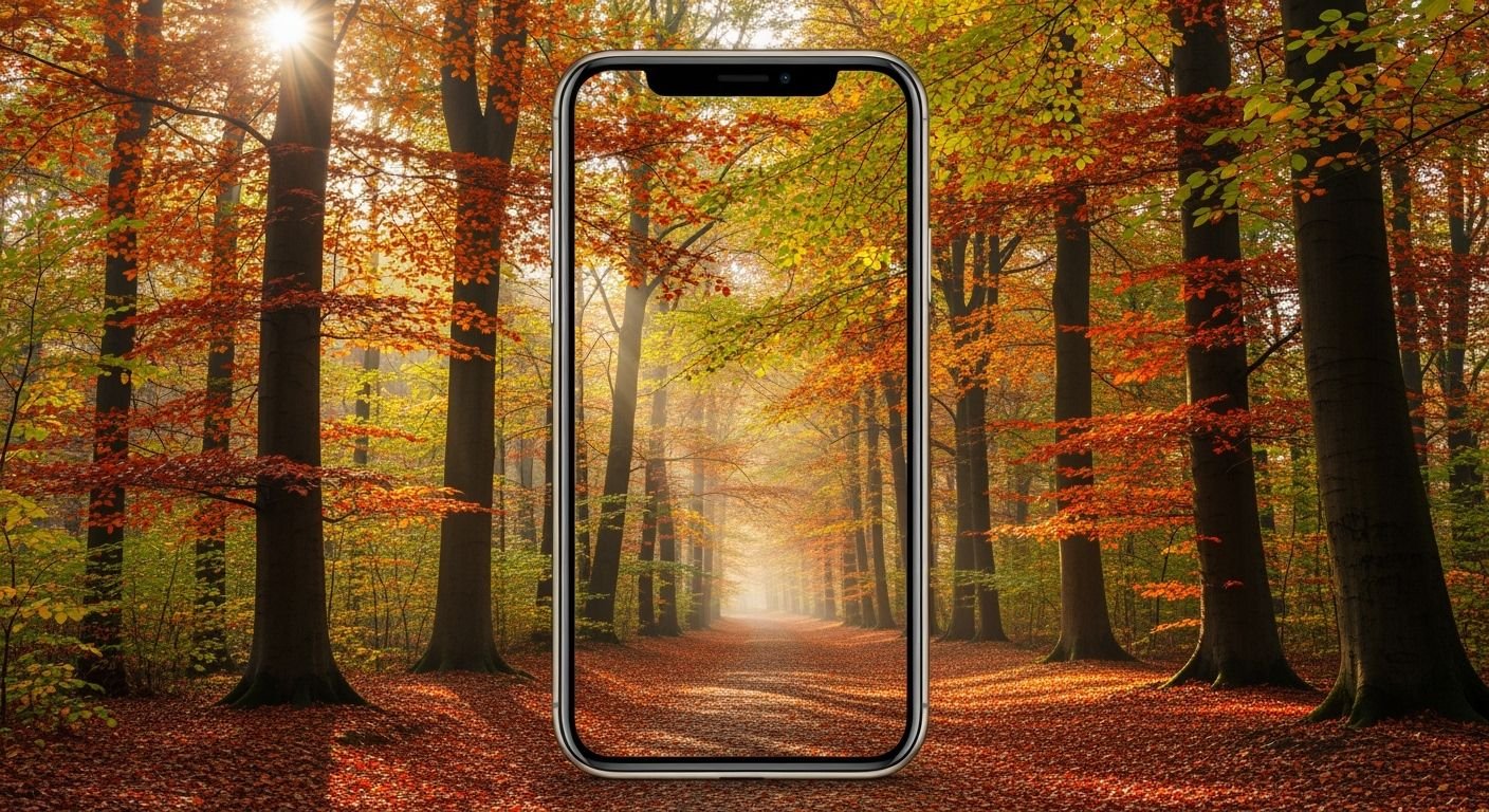Iphone background fall image 3