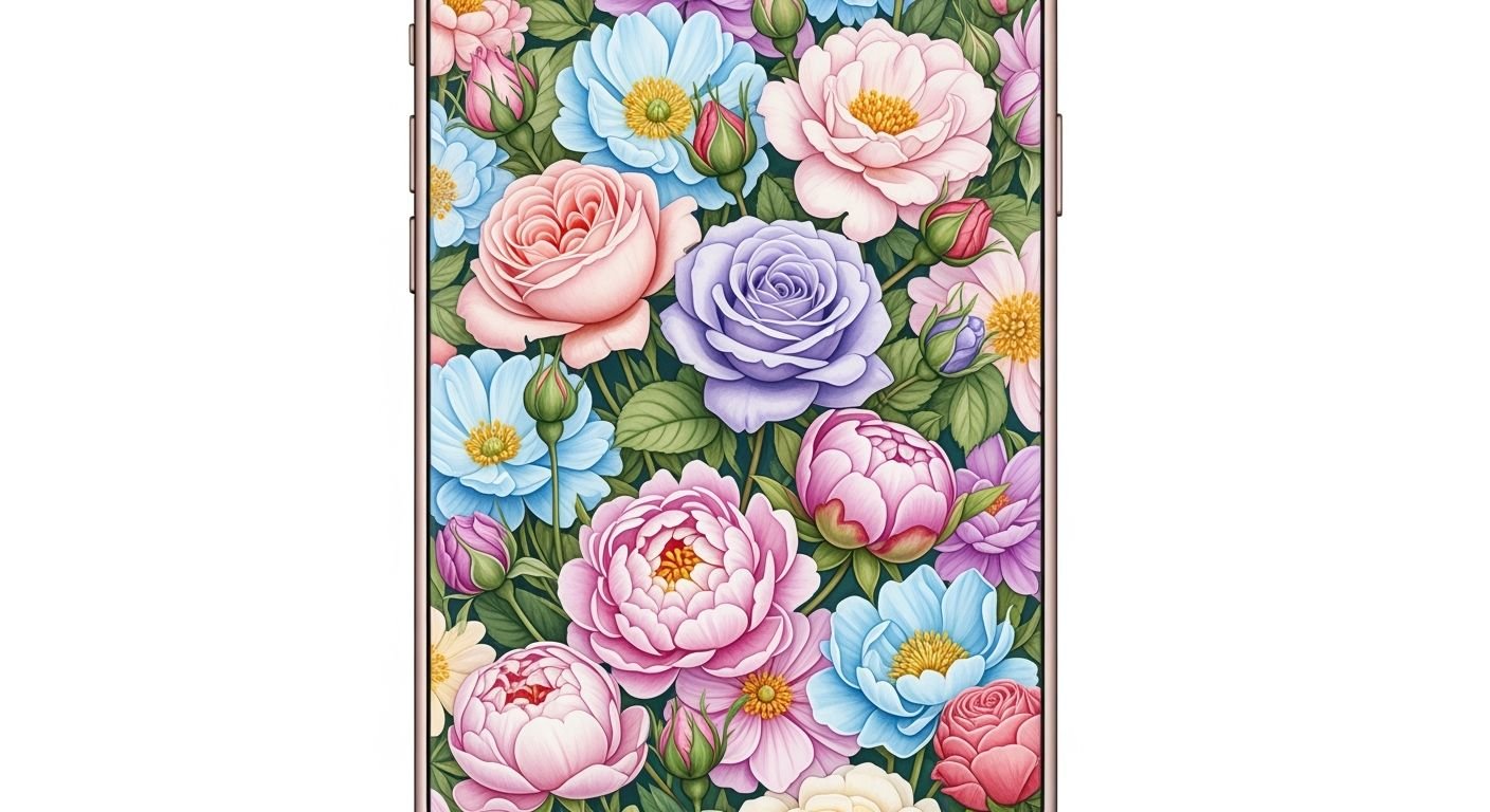 Iphone background floral image 3