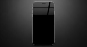 Iphone background is black image