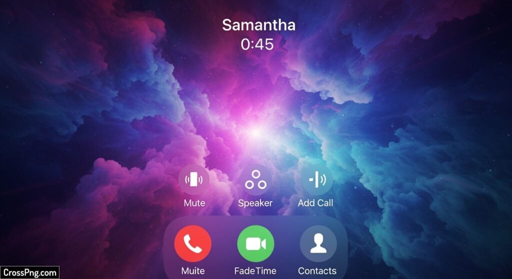 Iphone call background image