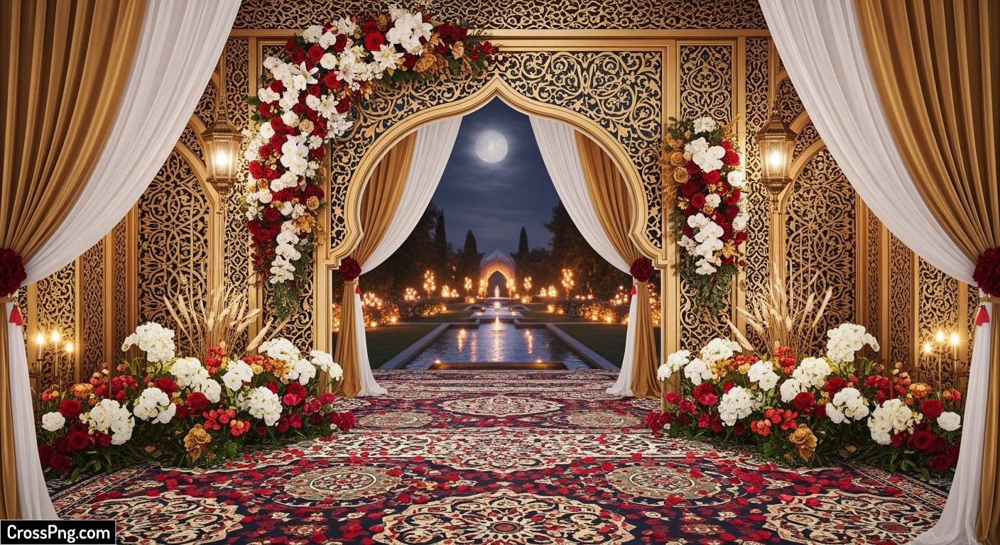 Islamic wedding background image 2