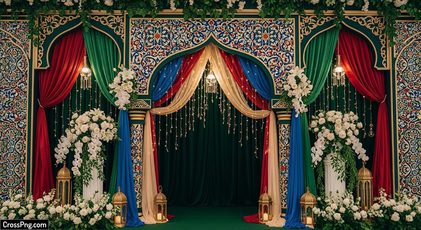 Islamic wedding background image