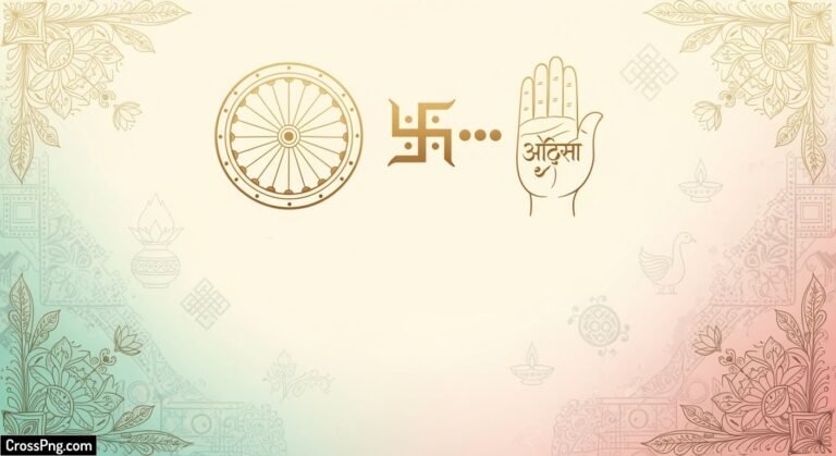 Jain invitation card background image