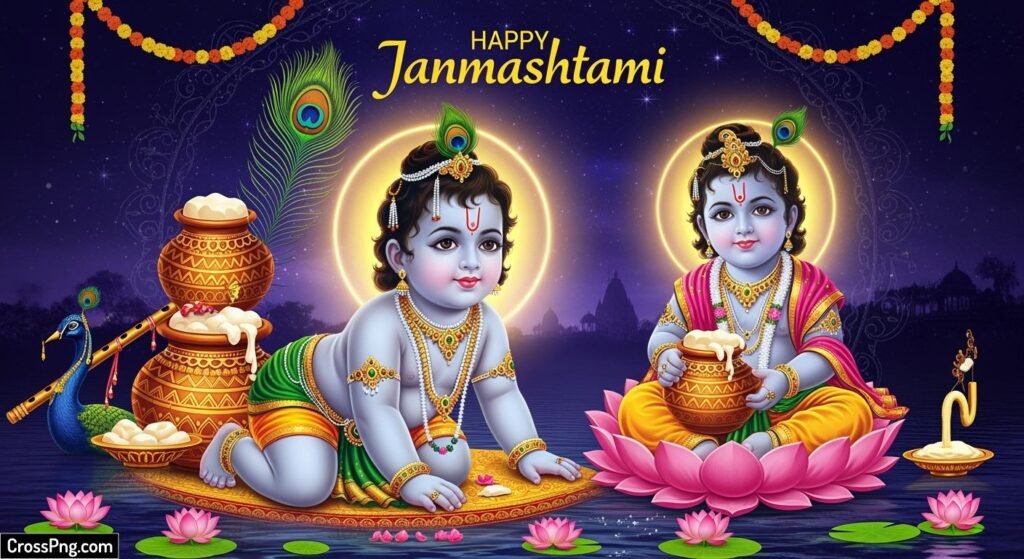 Janmashtami background hd image 4