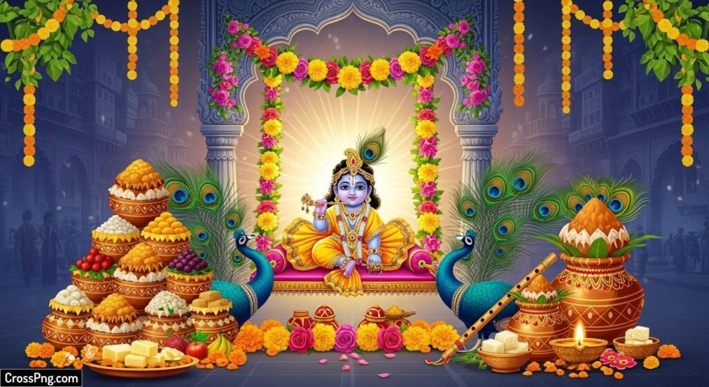 Janmashtami background image
