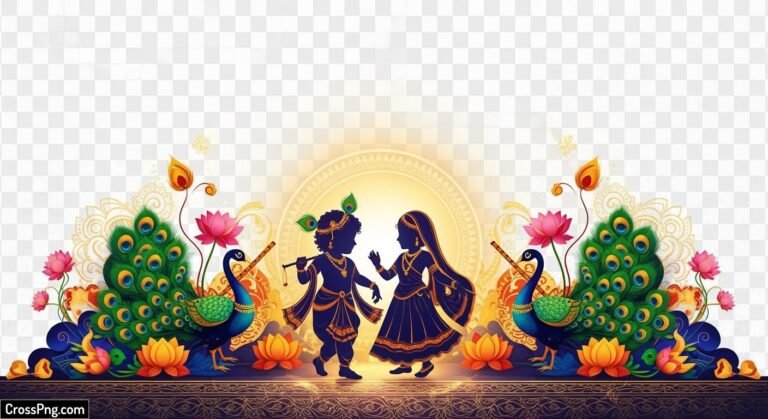 Janmashtami background png image 3