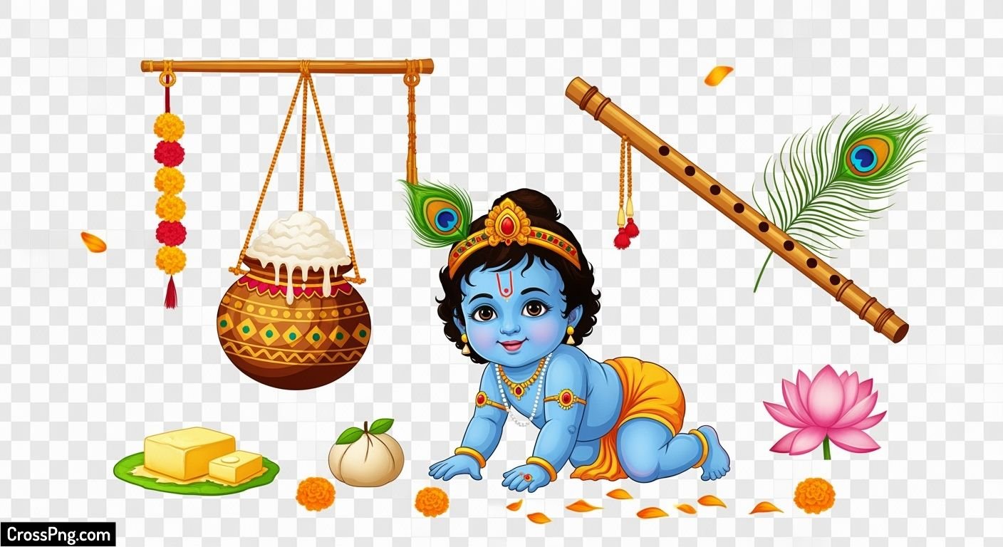 Janmashtami background png image