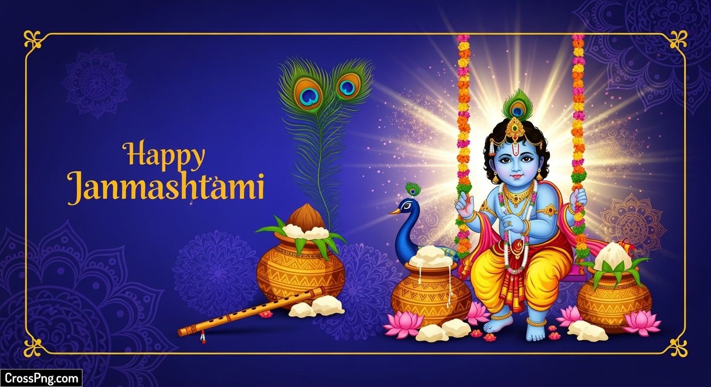 Janmashtami banner background image 7