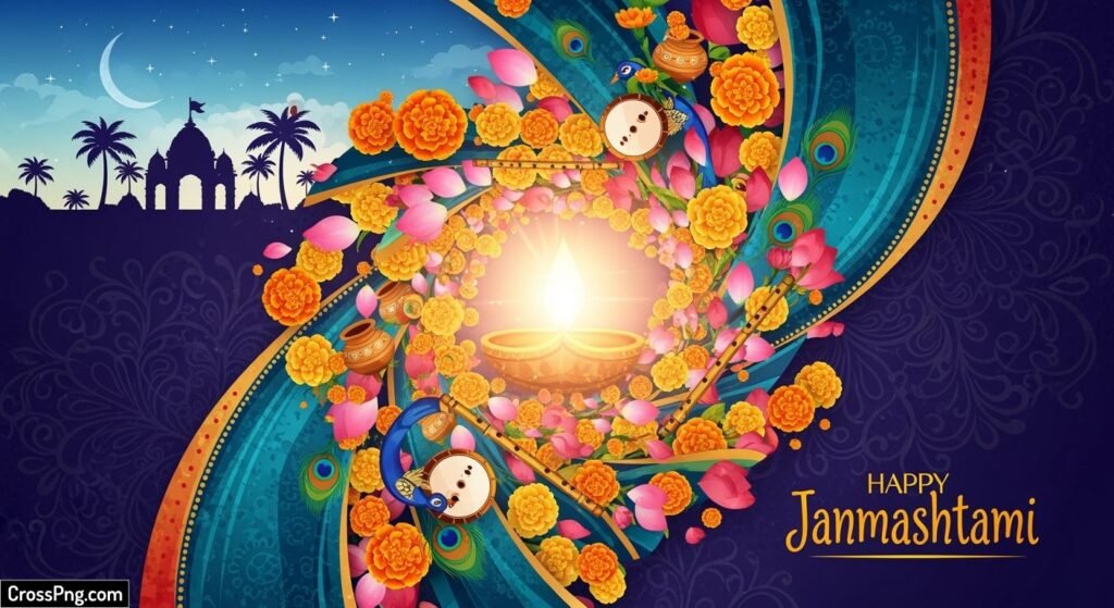 Janmashtami poster background image