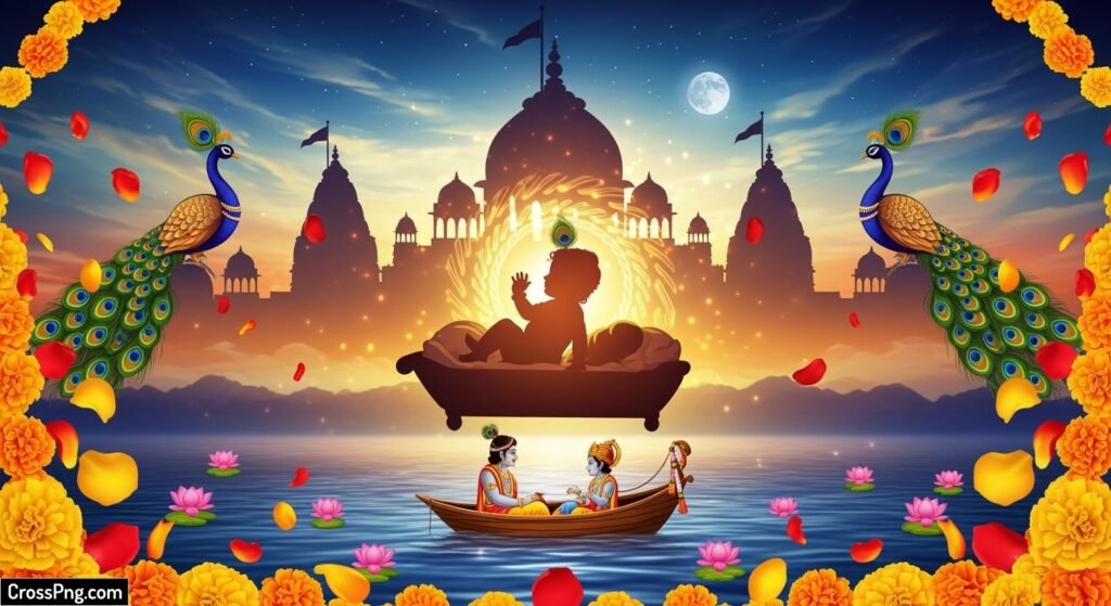 Janmashtami poster background image