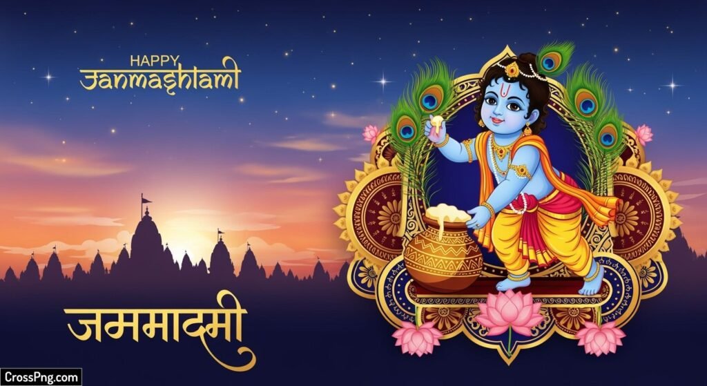 Janmashtami poster background image 3
