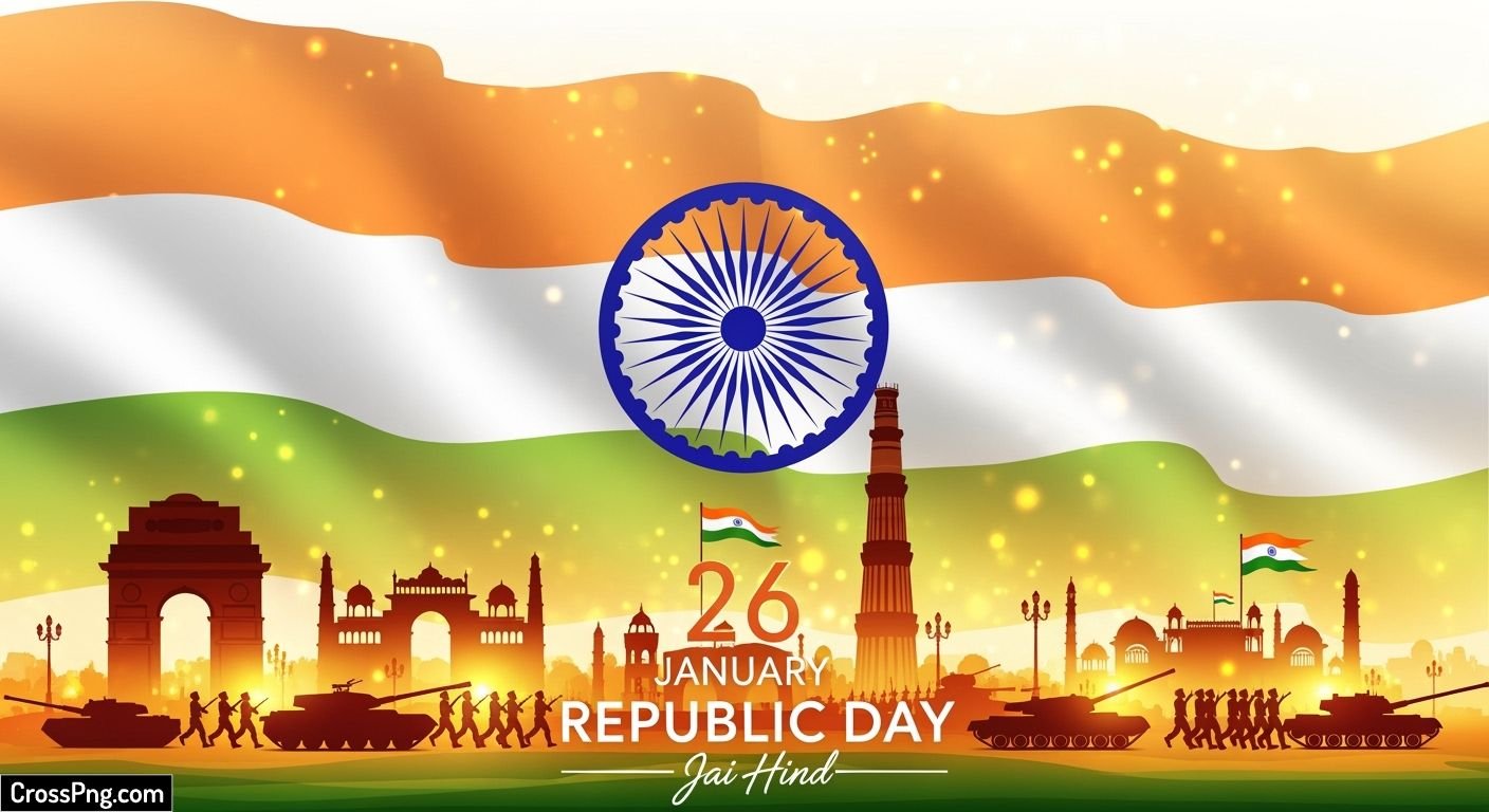 January republic day background image 3