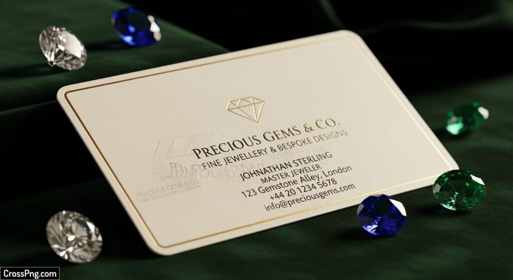 Jewellery visiting card background image 2