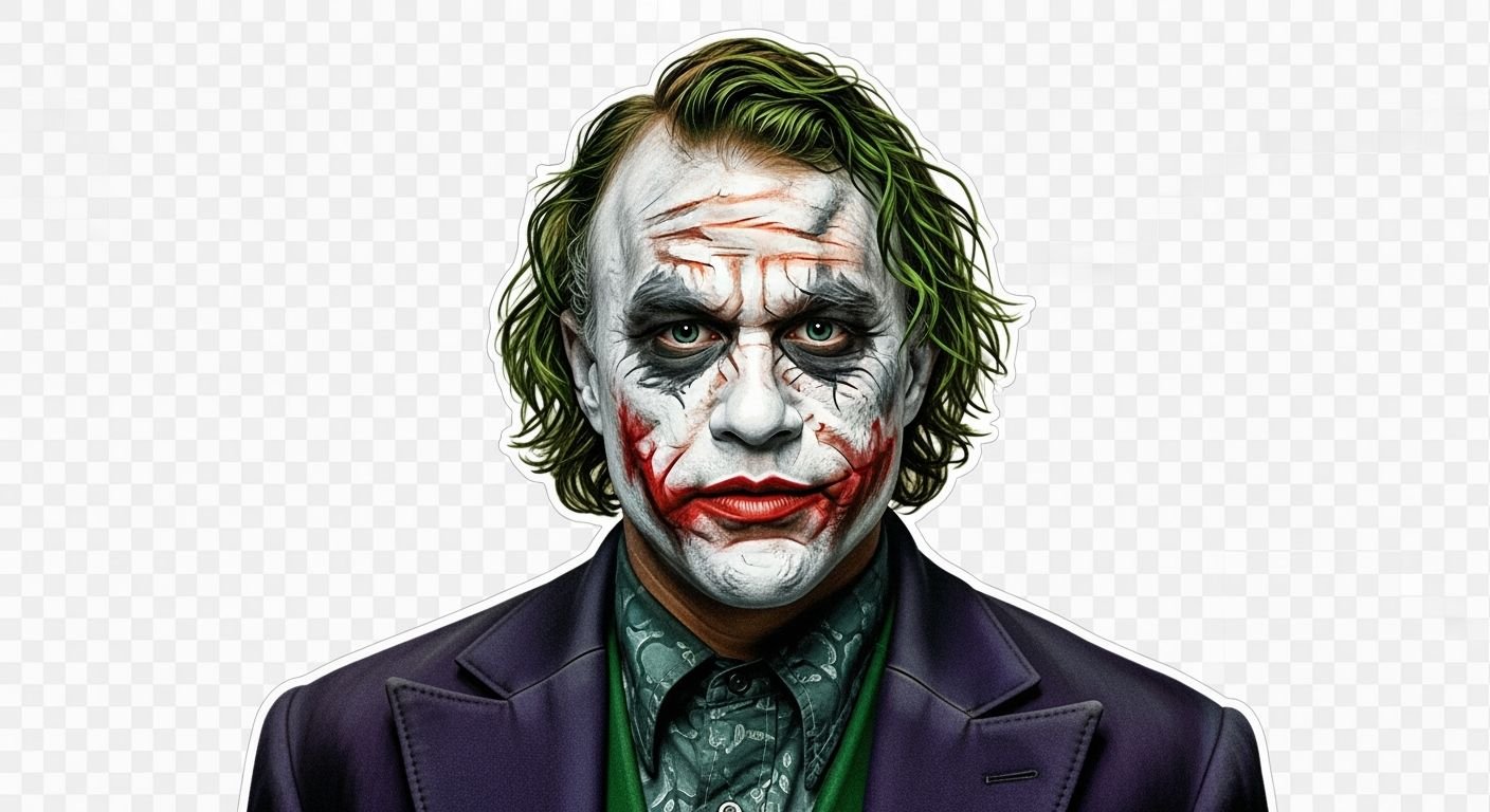 Joker pfp heath ledger transparent image 4