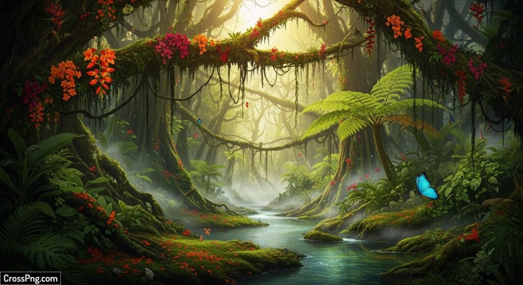 Jungle theme background image