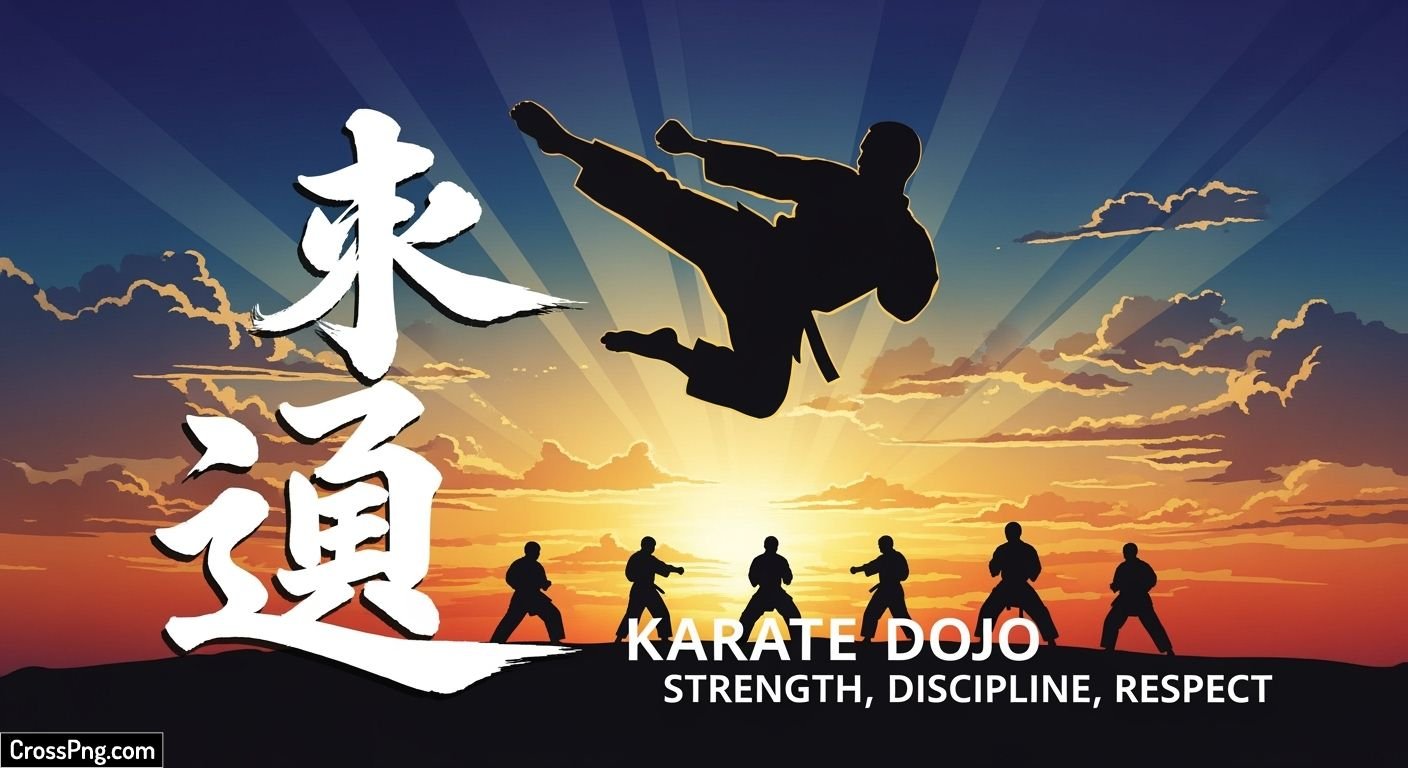 Karate poster background image
