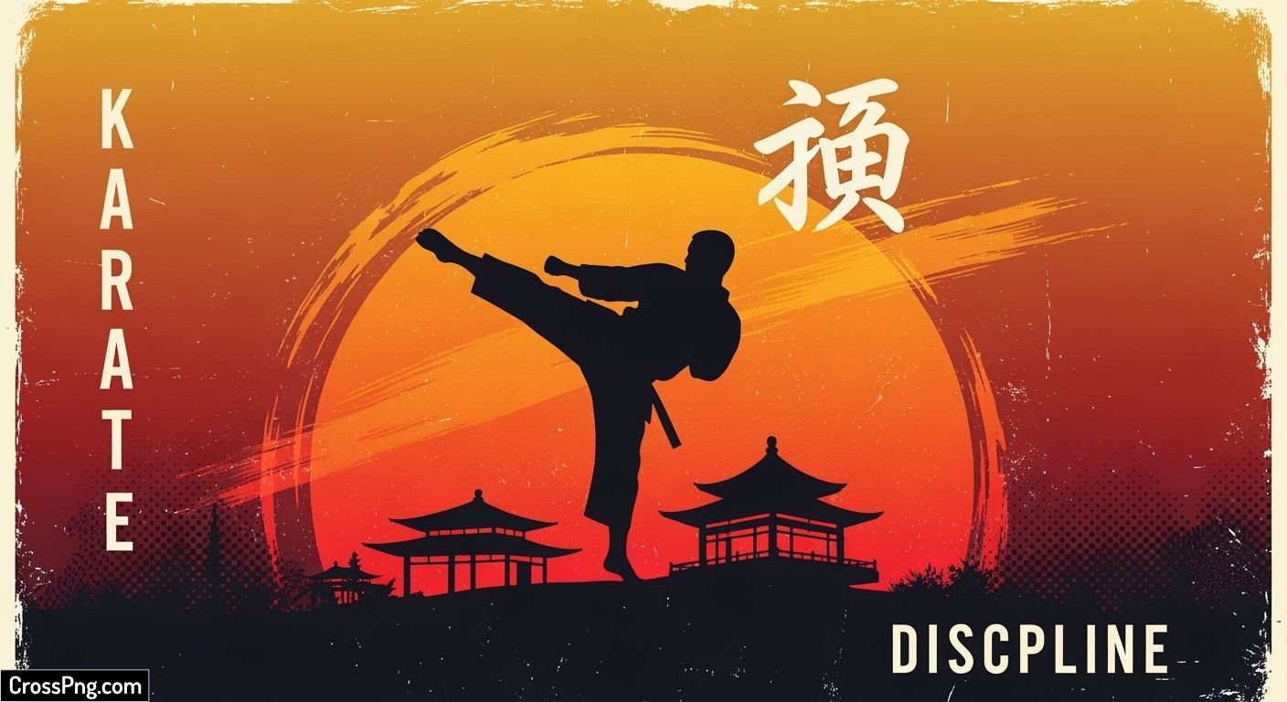 Karate poster background image