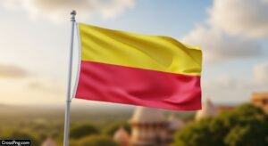 Karnataka flag background image