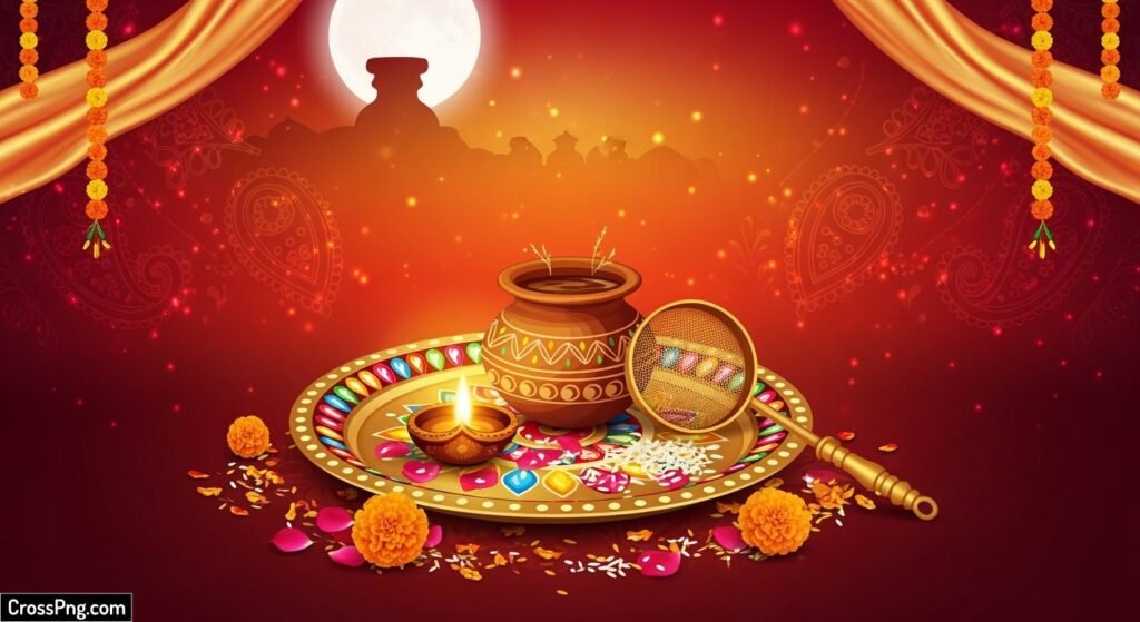 Karwa chauth background hd image 2