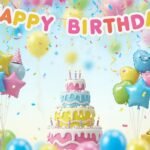 Kids birthday background image 2