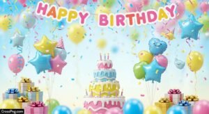 Kids birthday background image 2
