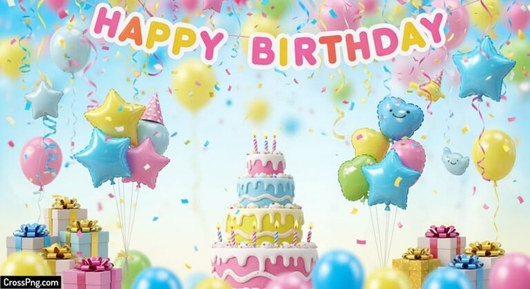 Kids birthday background image 2