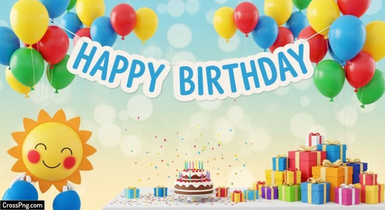Kids birthday background image