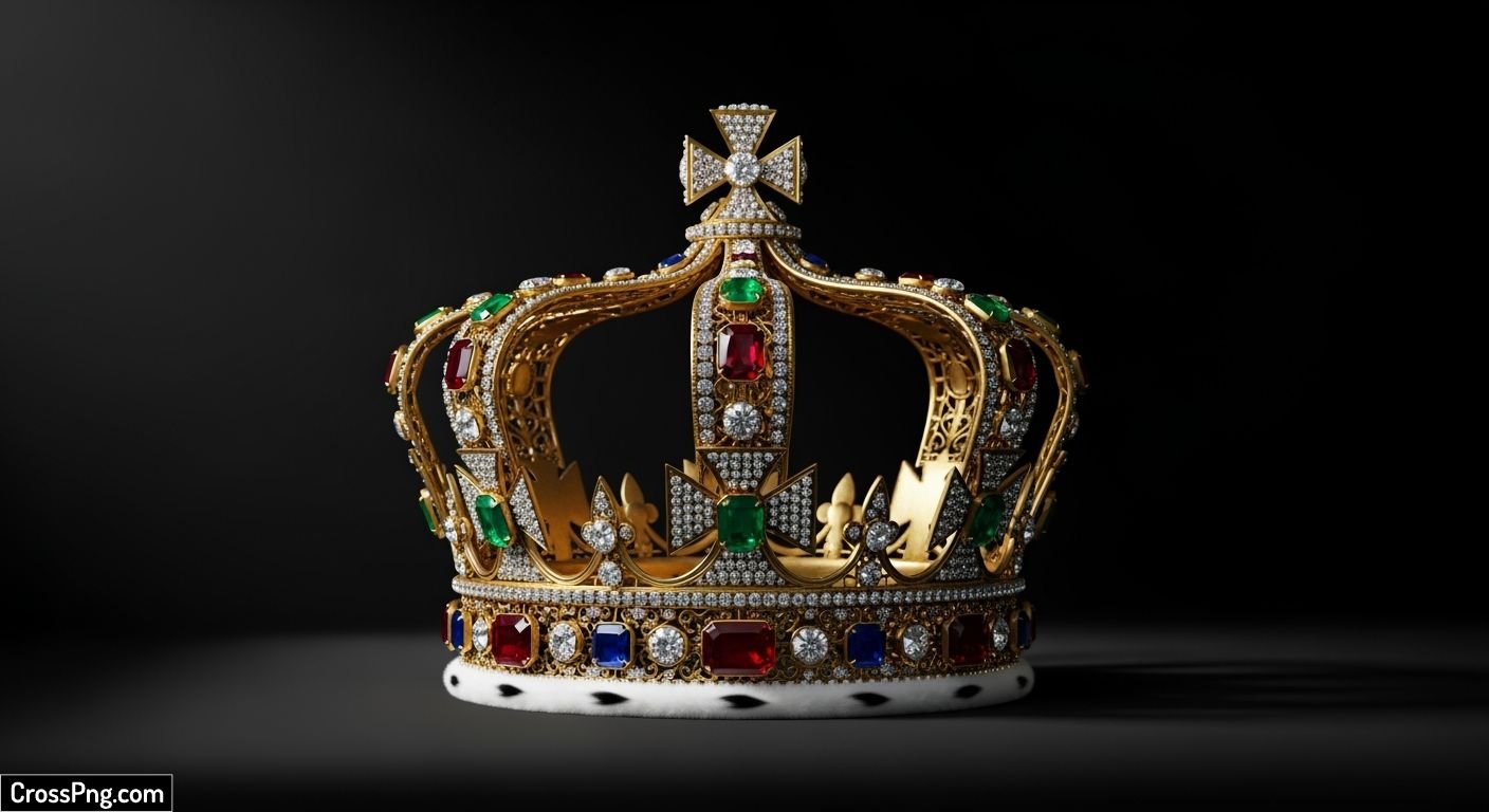 King crown black background image
