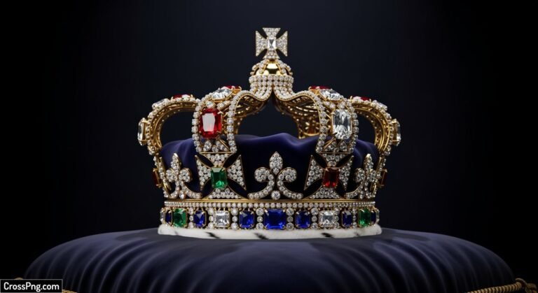 King crown black background image