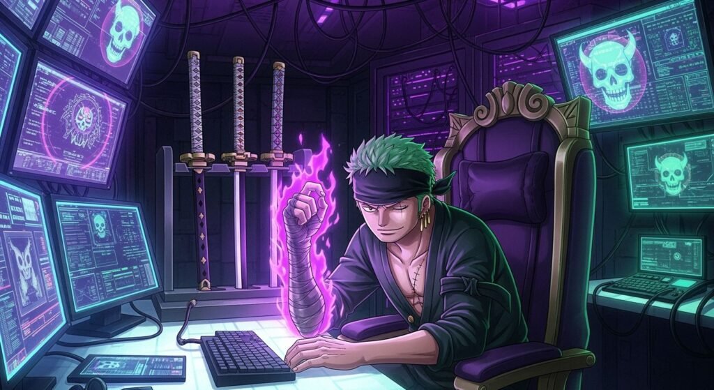 King of hell zoro computer image