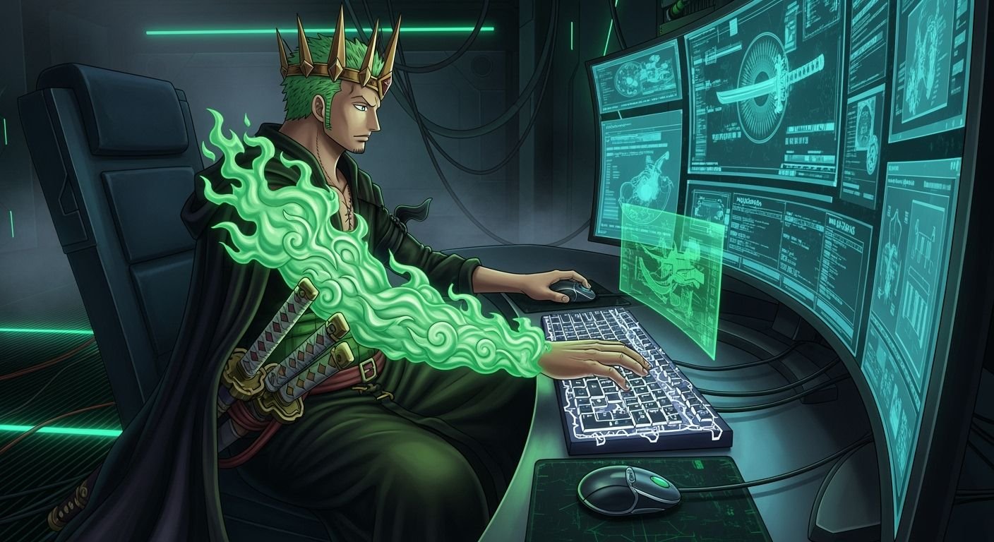 King of hell zoro computer image 2