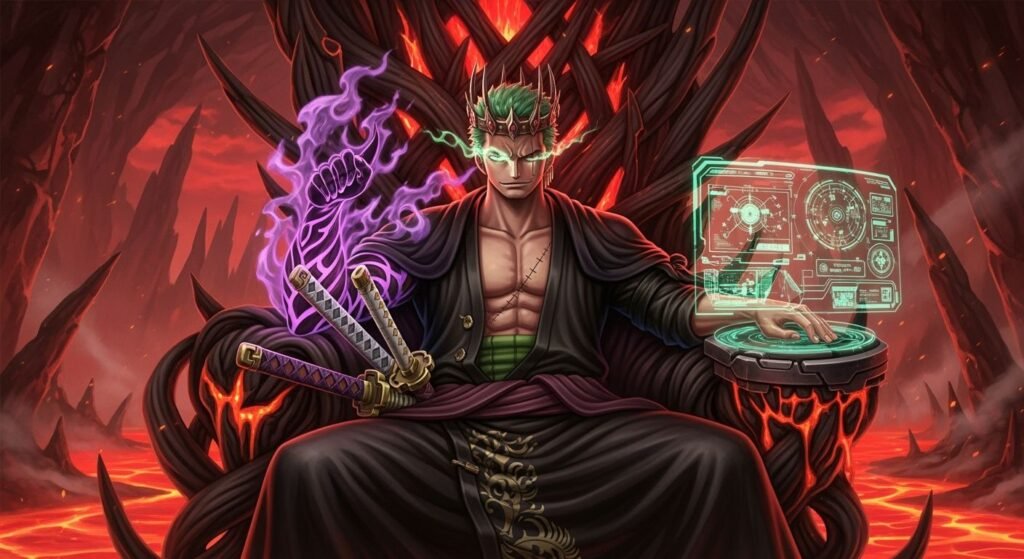 King of hell zoro computer image 3
