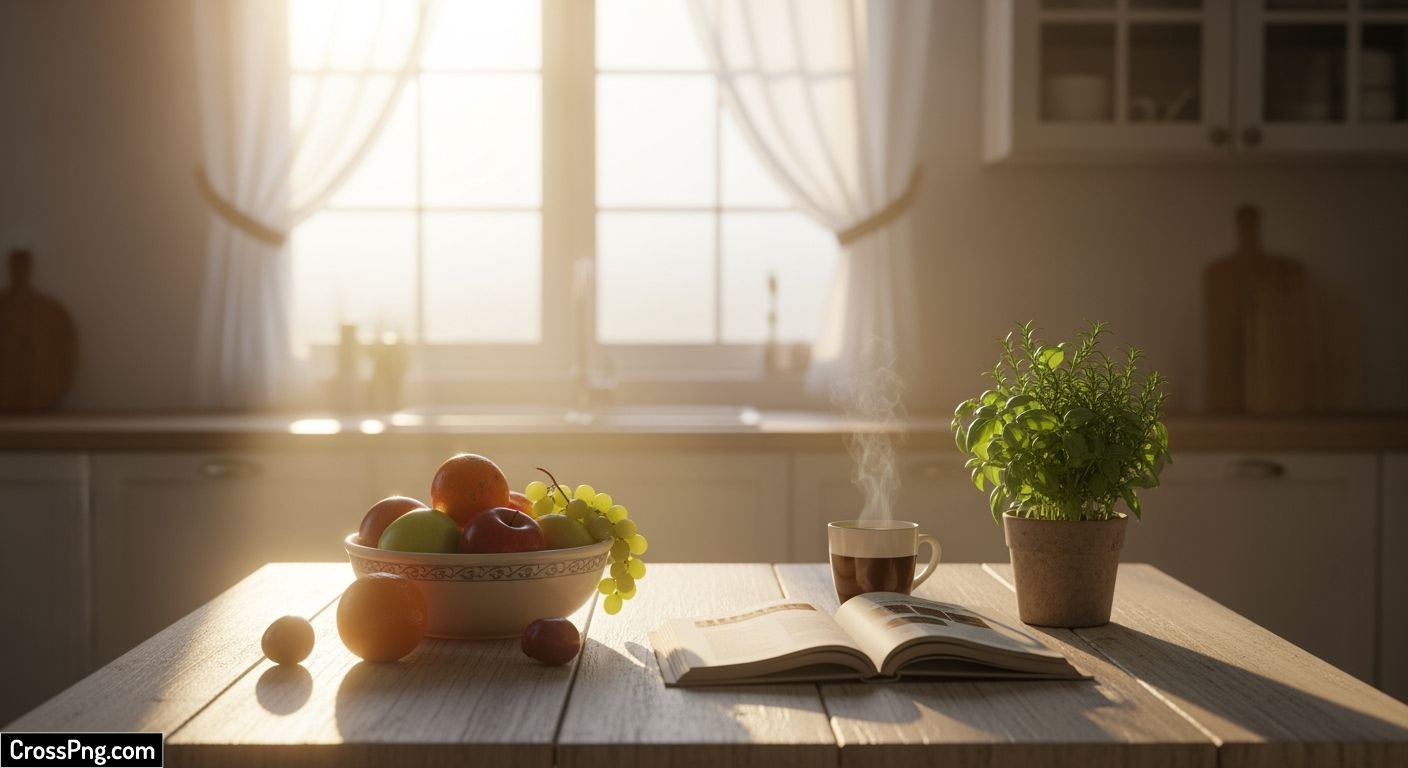 Kitchen table background image