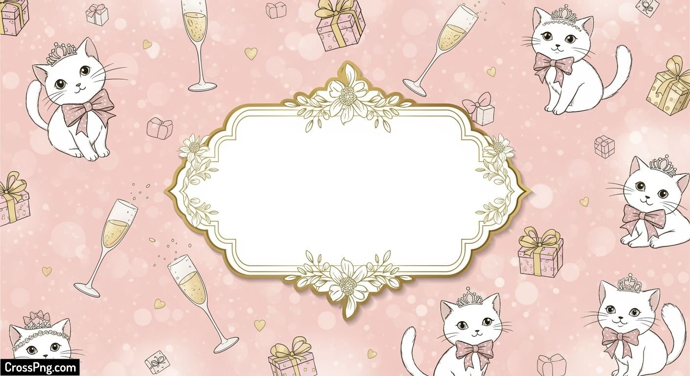 Kitty party invitation background image