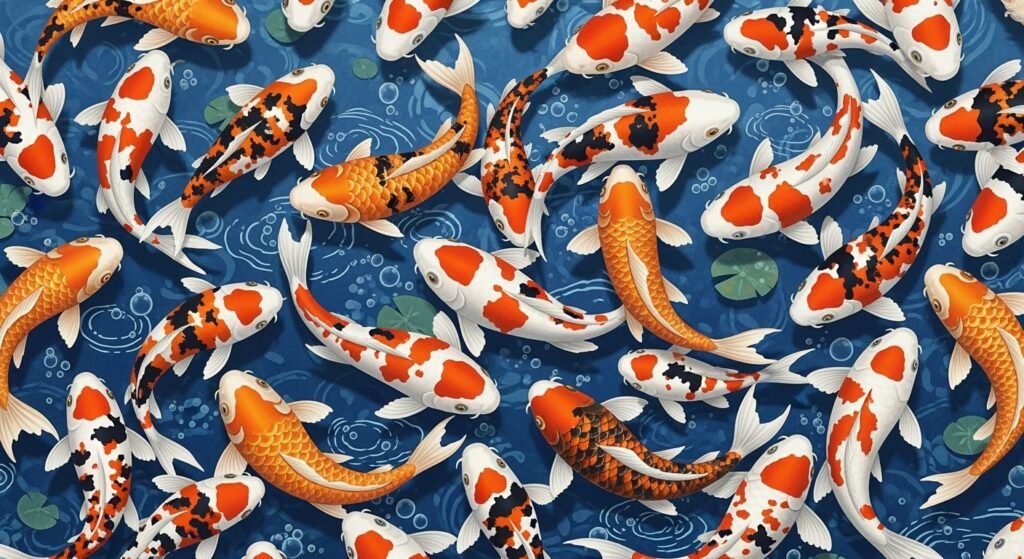 Koi fish background image
