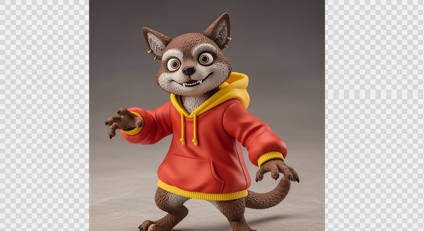 Labubu figure image png transparent image 3