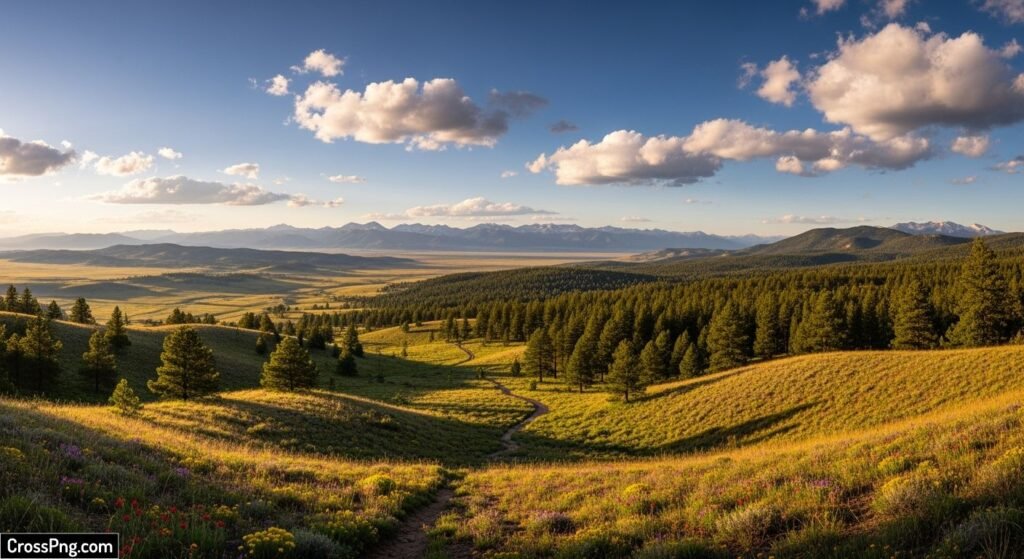 Land background image