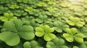 Leaf clover background image 4