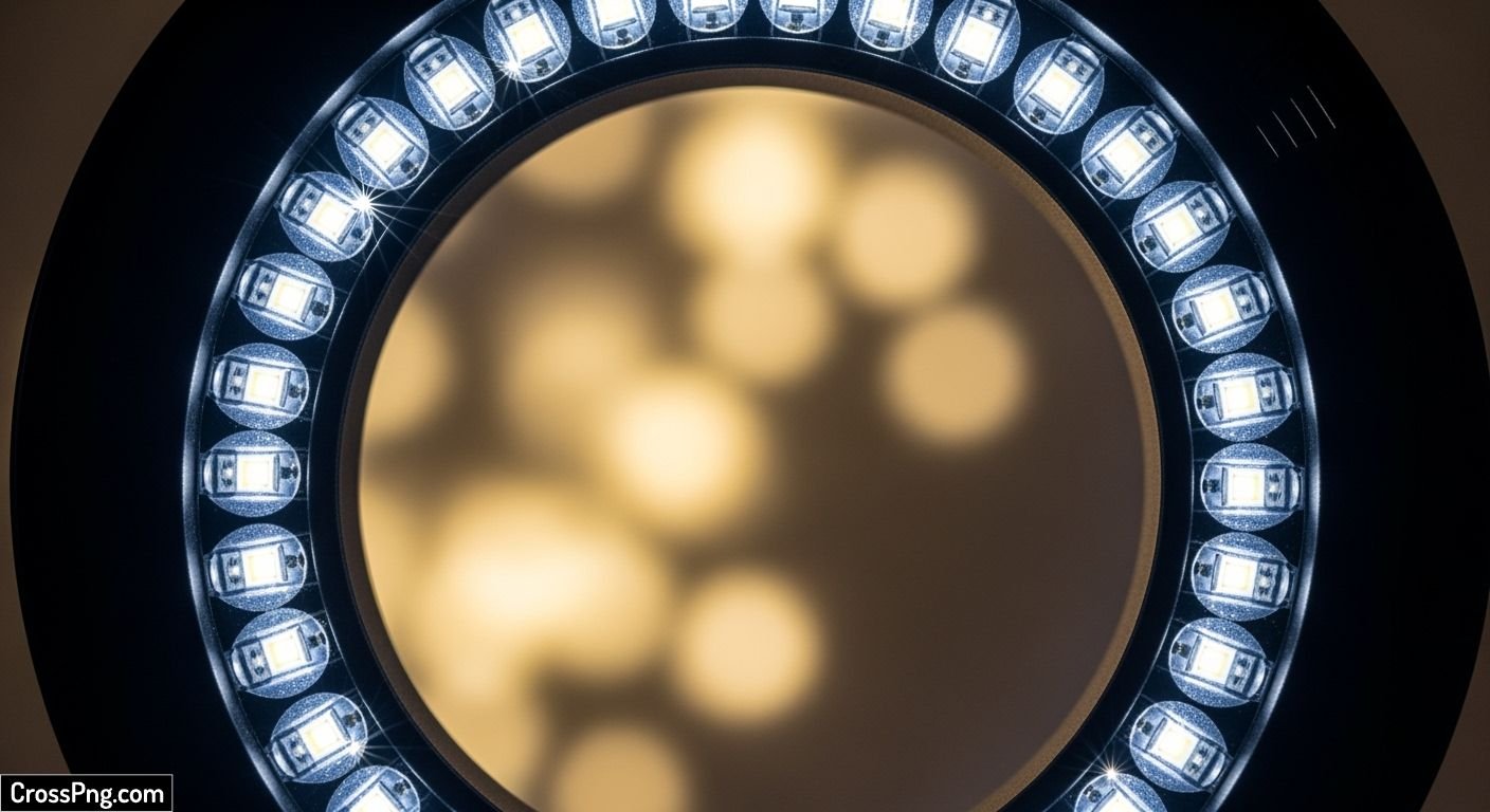 Led ring light background image
