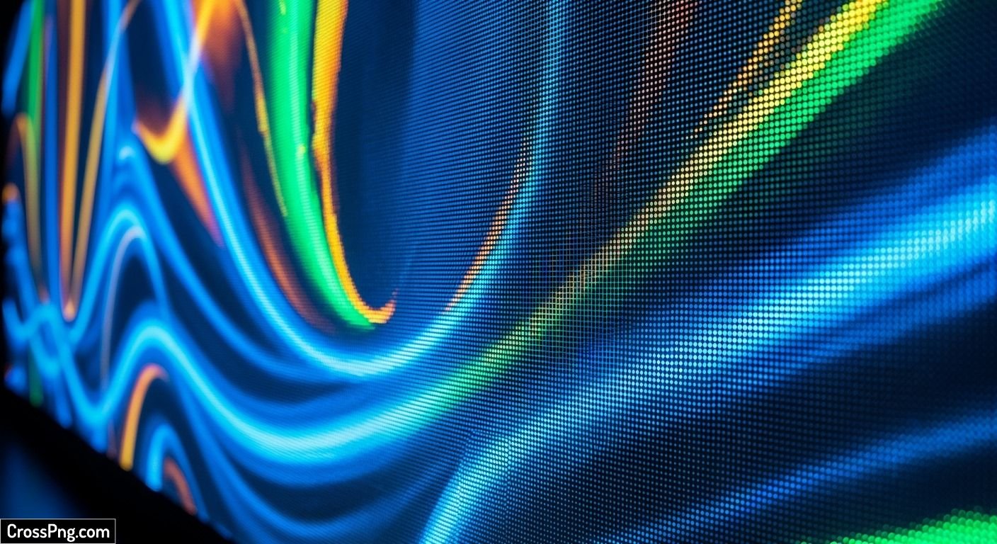 Led screen background image
