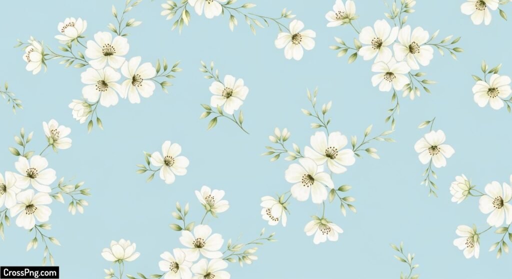 Light blue floral background image
