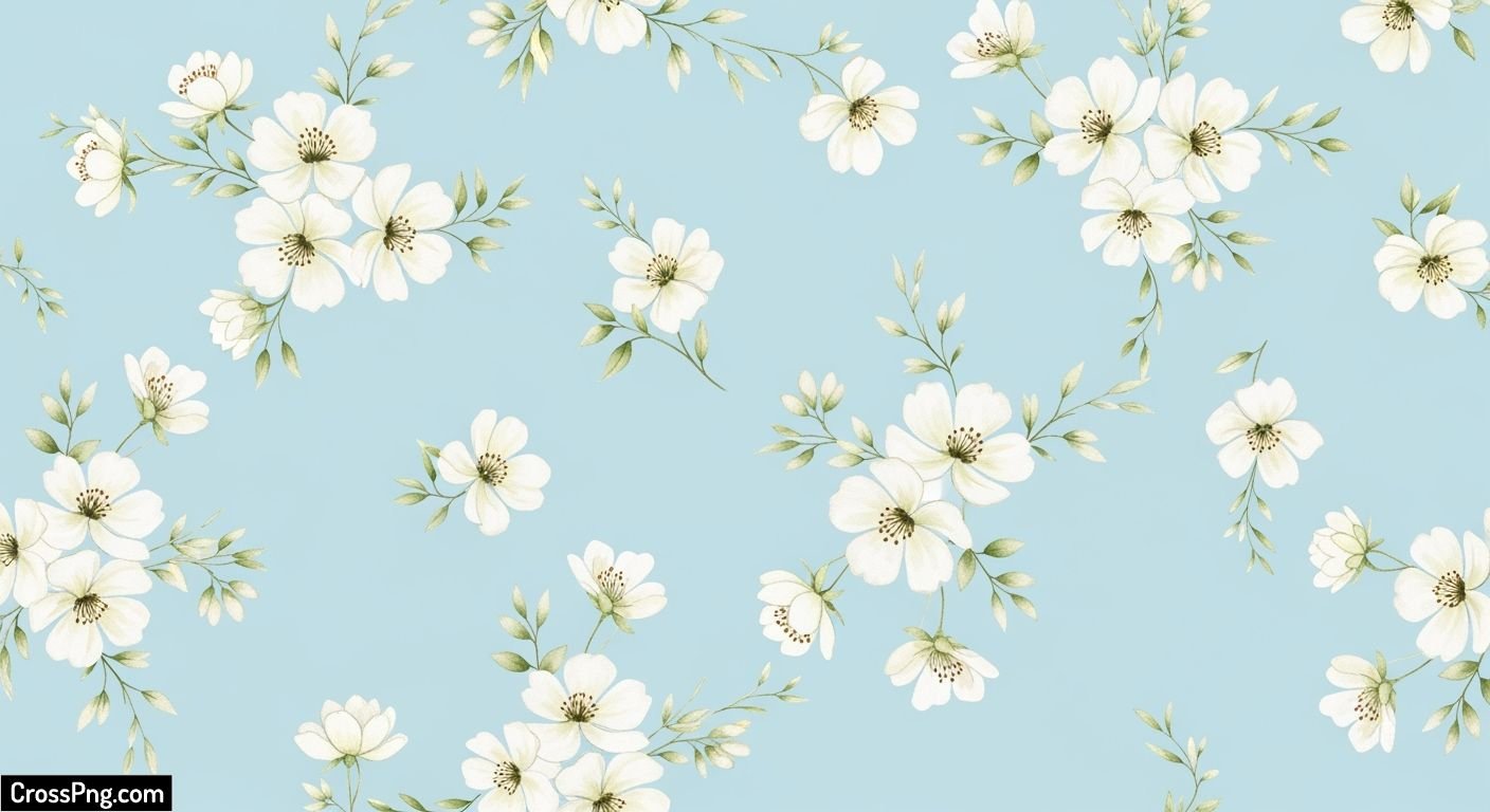 Light blue floral background image