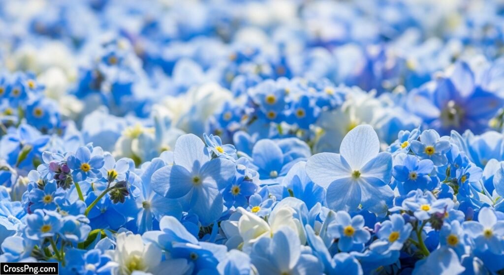 Light blue flower background image