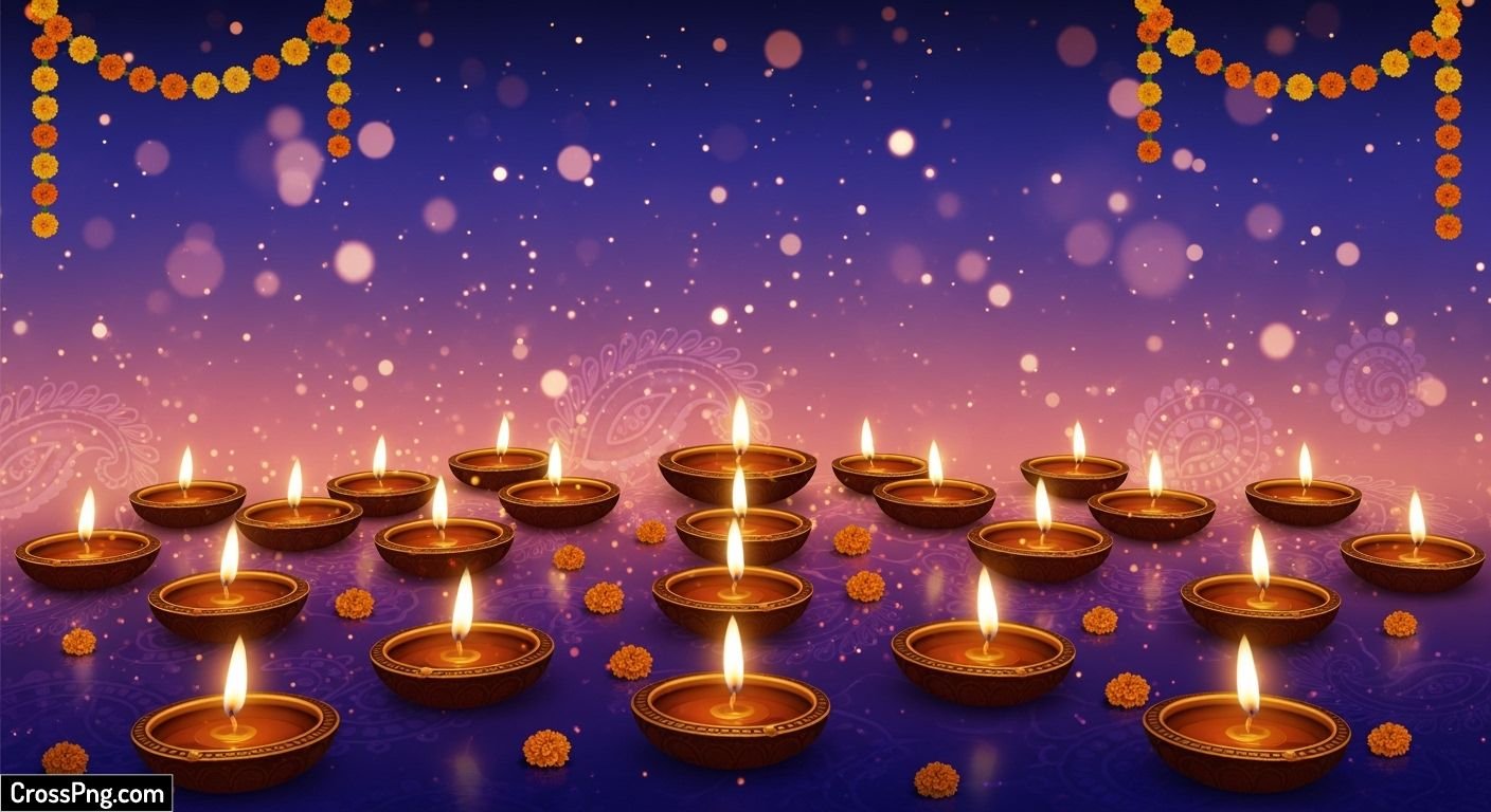 Light diwali background image 3