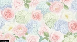 Light floral background image
