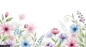 Light floral background image 2