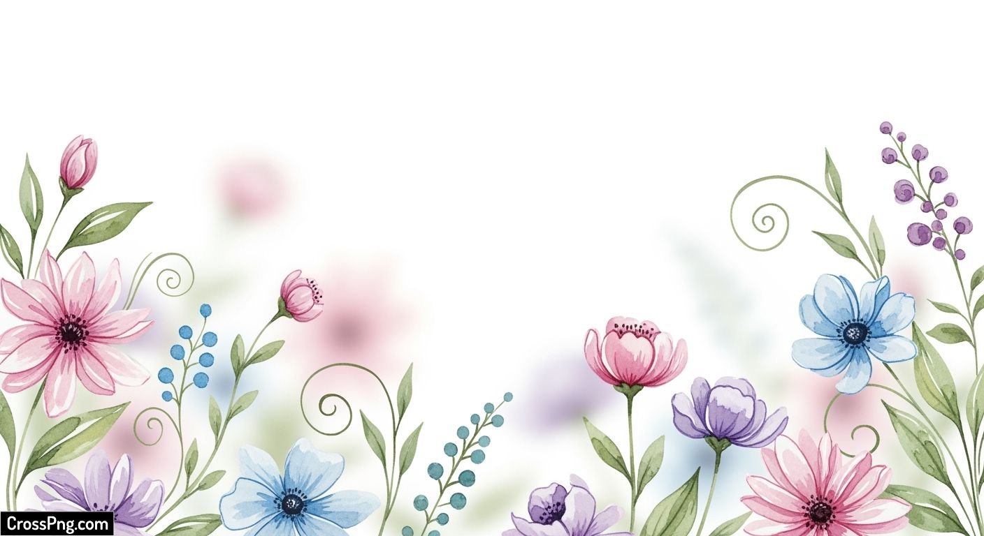 Light floral background image 2