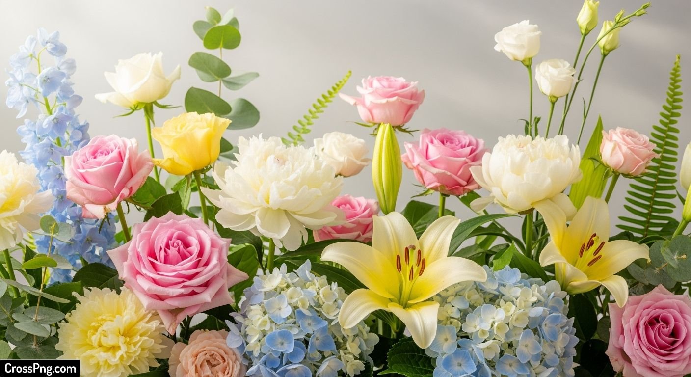 Light floral background image 3