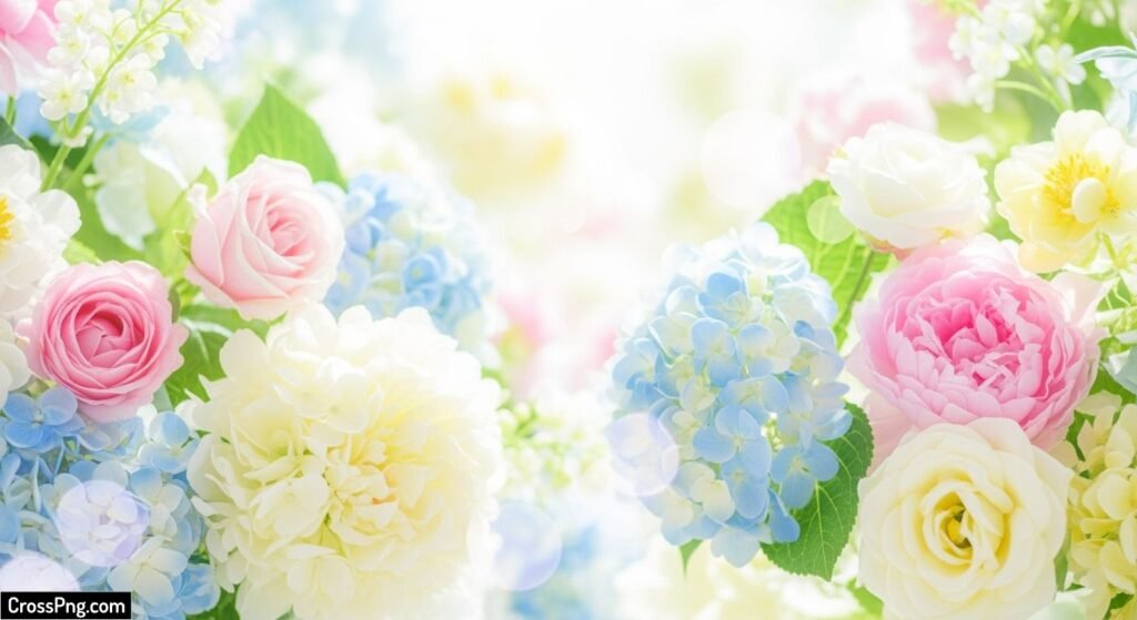 Light flower background hd image 3